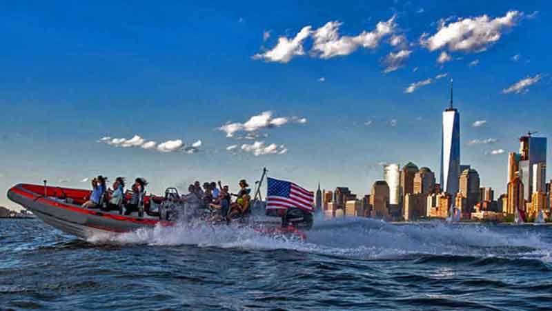 Speedboat at World Trade Center