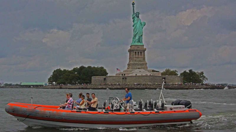 Speedboat in New York City